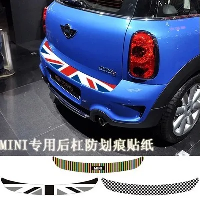 

1 pcs specail size KK car Trunk stickers Rear bumper scratch stickers only fit for BMW MINI cooper R55 R56 R60 F56