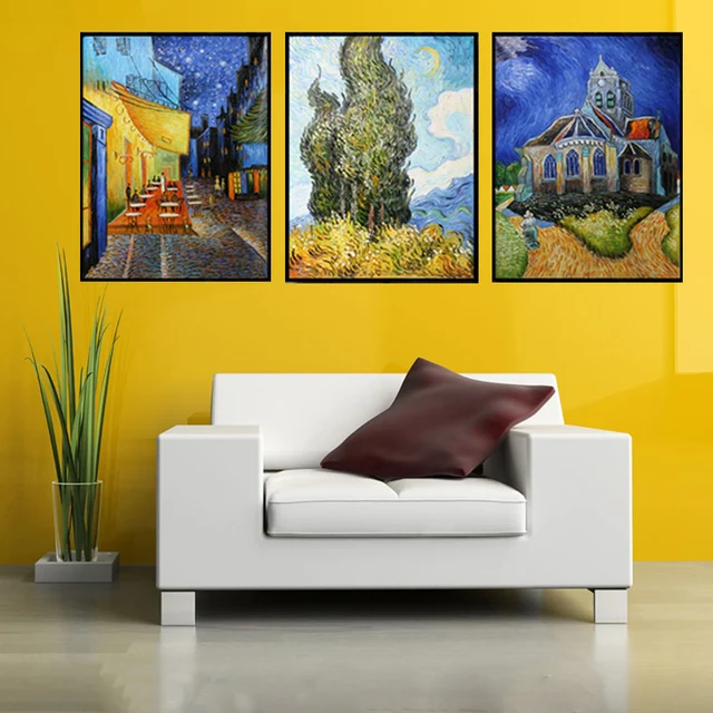 Hand Painted Home Decor Abstract Wall Art Picture Van Gogh Coffee Hand Painted Home Decor Abstract Wall Art Picture Van Gogh Coffee Palette Thick Knife