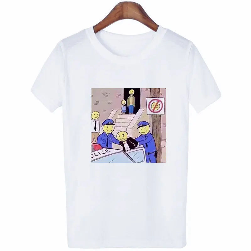 Ropa Mujer Verano Harajuku Kawaii Забавные футболки женские модные уличные винтажные гранж