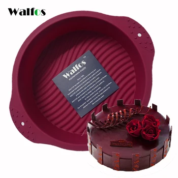 

WALFOS 20*6CM Big Round food grade non stick Silicone 3D cake Mold Cake pan Baking Tools Bakeware Maker Mold Tray