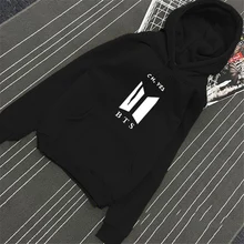 

The Winter With Thickened Creative Printing Cashmere Hoodie Pullover Korean Bf Wind Ulzzang Female Hoodies Harajuku Bts