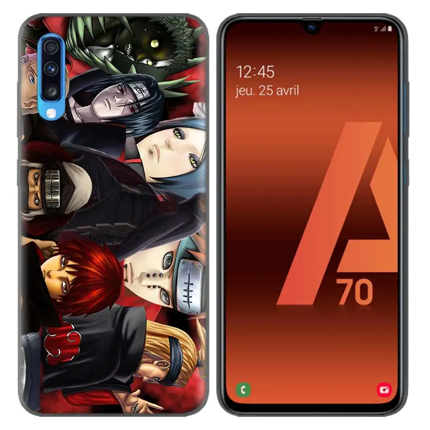 Anime Naruto Akatsuki Pattern Protective Case Capa for Samsung Galaxy A10 A20 A30 A40 A50 A60 A70 A80 A20e A6 A8 A7 A9 Plus - Цвет: 14