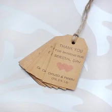 Пользовательские Свадебные бирки 100 шт./лот мини бирка бумажные свадебные бирки деревенский место карты 7 цветов сердца вы можете выбрать