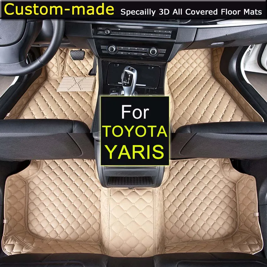 For Toyota Yaris 2005~ Car Floor Mats Car styling Foot Rugs Customized Auto Carpets Custom-made For Toyota Yaris 2005~ Car Floor Mats Car styling Foot Rugs Customized Auto Carpets Custom-made