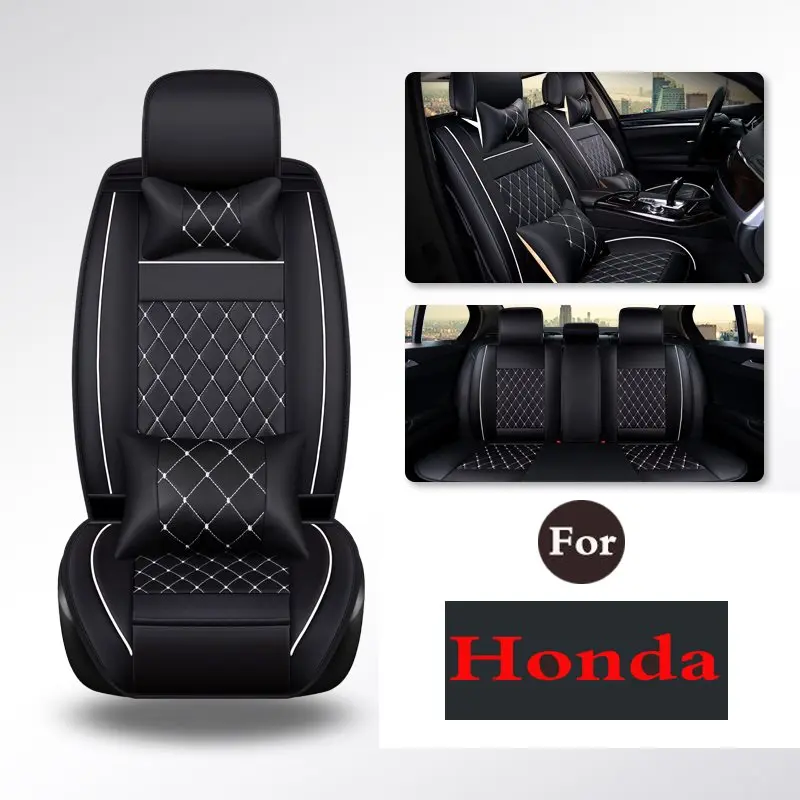 

Car Interior Leatherette Black Car Seat Cushions Set Prevents Wear And Tear Pad For Honda Crider Accord Crosstour Odyssey Greiz