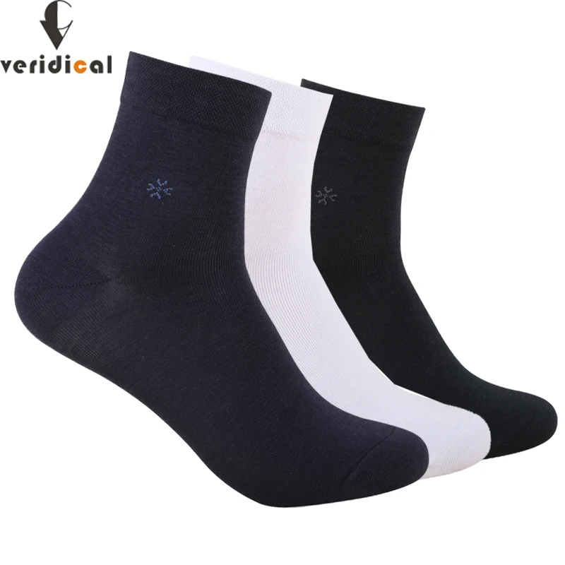 

VERIDICAL summer breathable short socks for male sox skarpetki 5 pairs/lot meia masculina business solid mans socks werk sokken