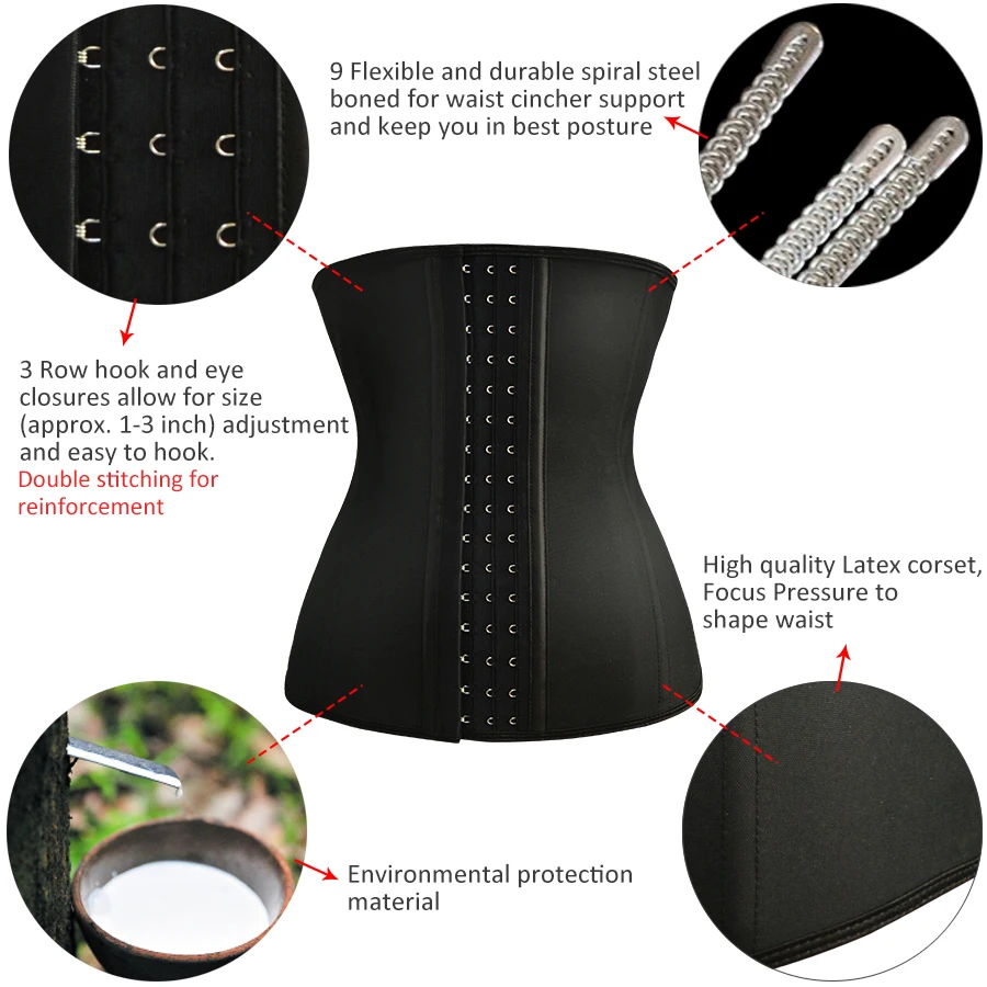 Латексный тренировочный корсет для похудения|corset slimming|latex corsetcorset corset |