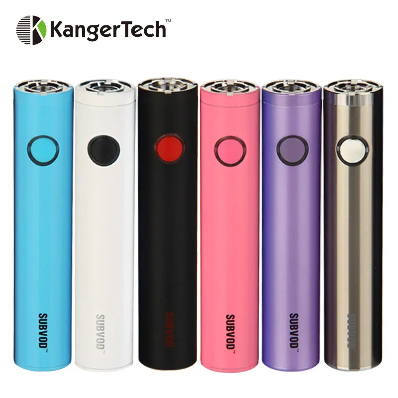 Оригинальный аккумулятор Kanger SUBVOD 1300 мАч аккумулятор USB Сквозной для Kangertech Subtank Nano Tank Распылитель различных цветов