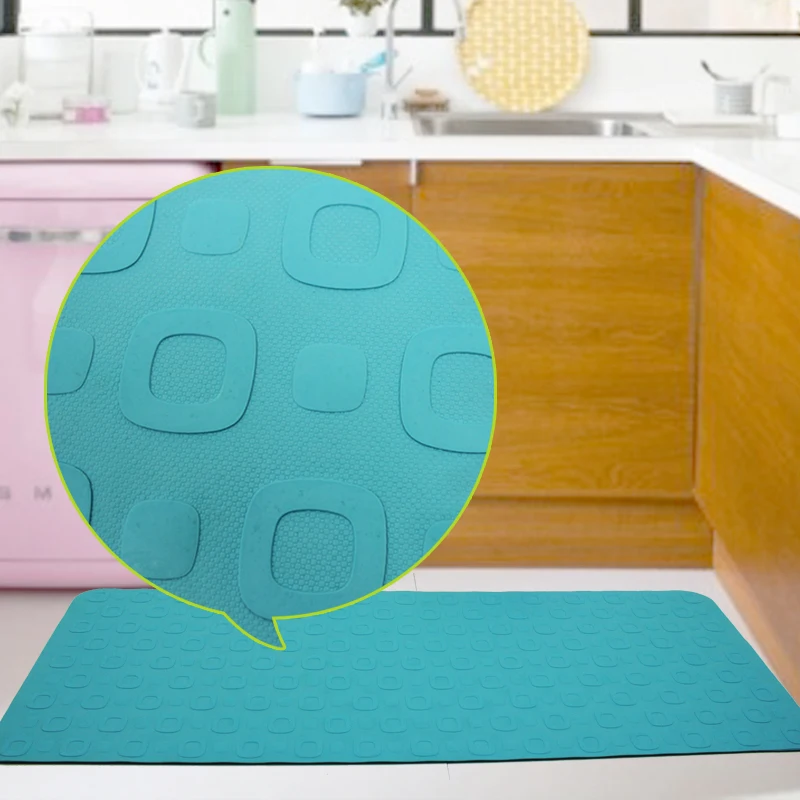 Solid color square grid rubber bath mat shower room mats bath mat