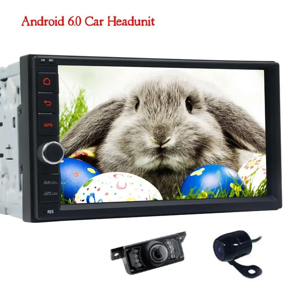 Double 2din Android6 0 Car Stereo in Dash Autoradio 1080P Video Audio Car FM RDS font