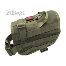 Военная Тактическая сервисная тренировочная безрукавка Molle компактный Жилет Жгут Одежда для собак нагрузка "Медвежья" упряжь SWAT собачья куртка