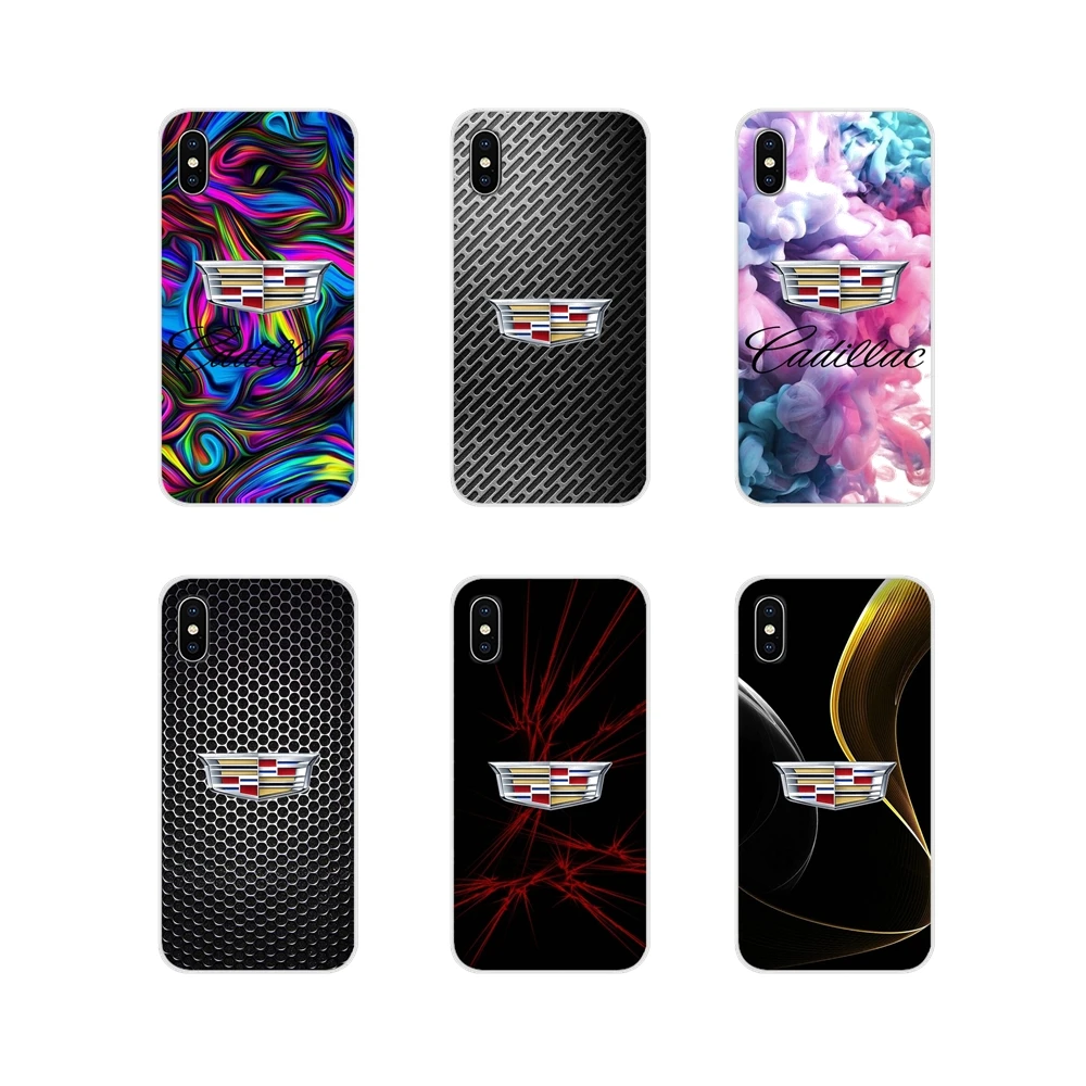 Cadillac логотип эмблема автомобиля шаблон для Apple iPhone X XR XS MAX 4 4S 5 5S 5C SE 6 6S 7 8 Plus ipod touch