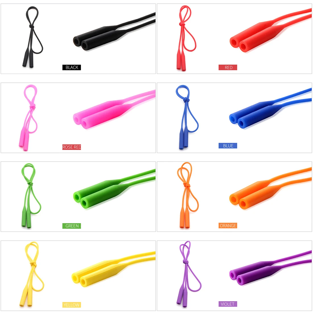 Hot silicone glasses rope durable sports glasses lanyard anti slip rope