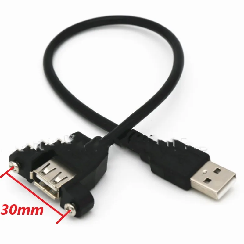 10 шт. винтовая панель для подключения USB мужчина к USB Женский конвертер кабель синхронизации данных шнур 1,5 м