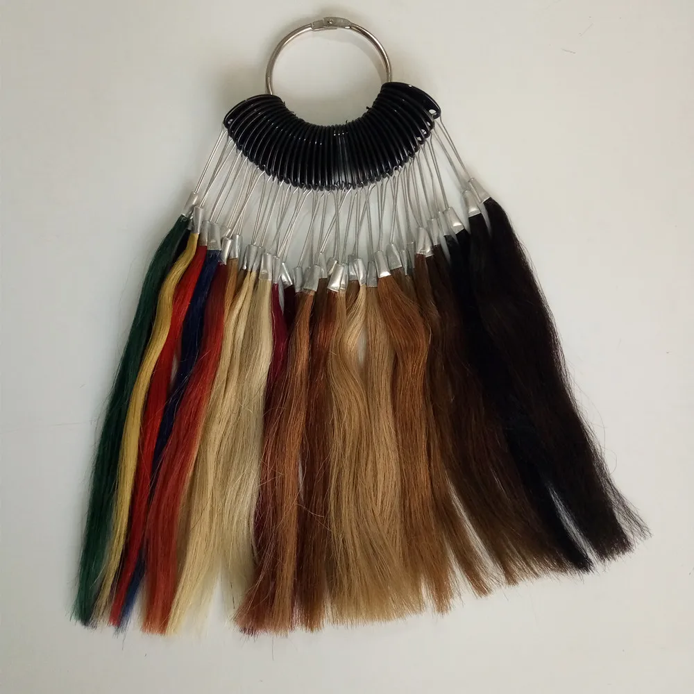 Novo da Cor do Cabelo Humano para Referências da Cor com 35 Anel Cores Pelo Grupo