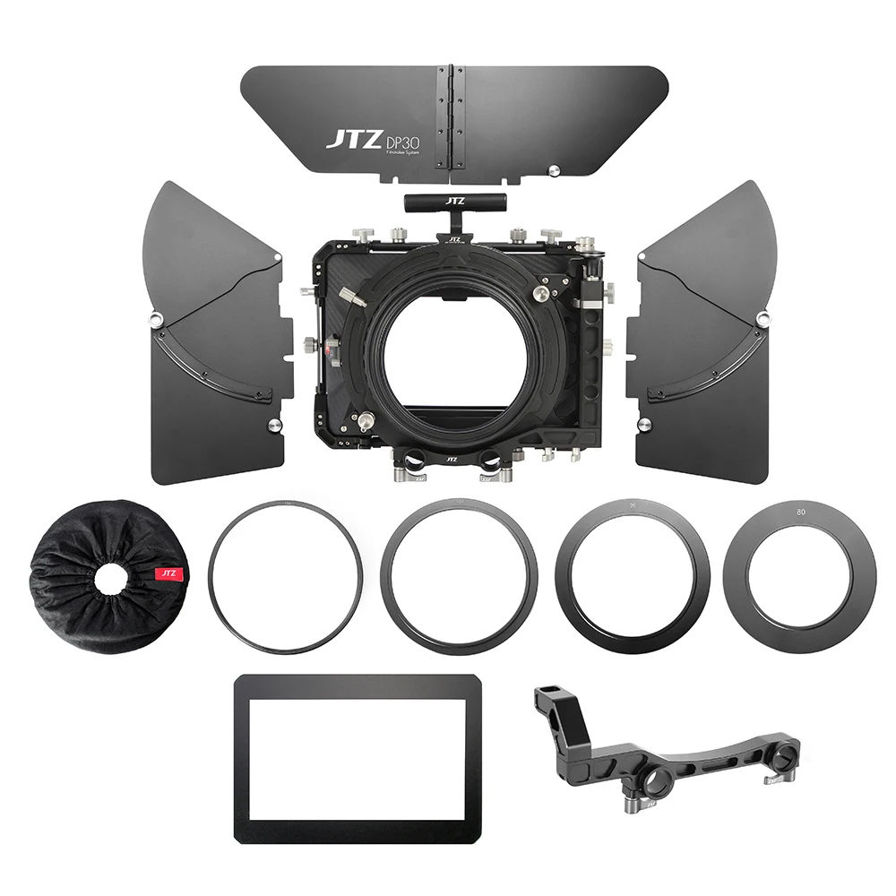 JTZ DP30 Cine Carbon Fiber " x 6" Матовая коробка 15 мм/19 мм для sony ARRI RED CANON BMD sony ARRI RED C100 C300 FS5 FS7 BMPCC