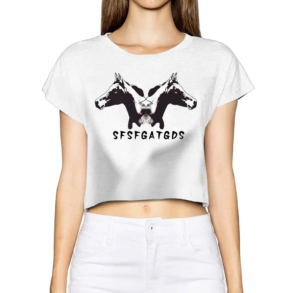 SAMCUSTOM Camisetas настоящий короткий 3D принт лошадь и Роза летняя модная уличная