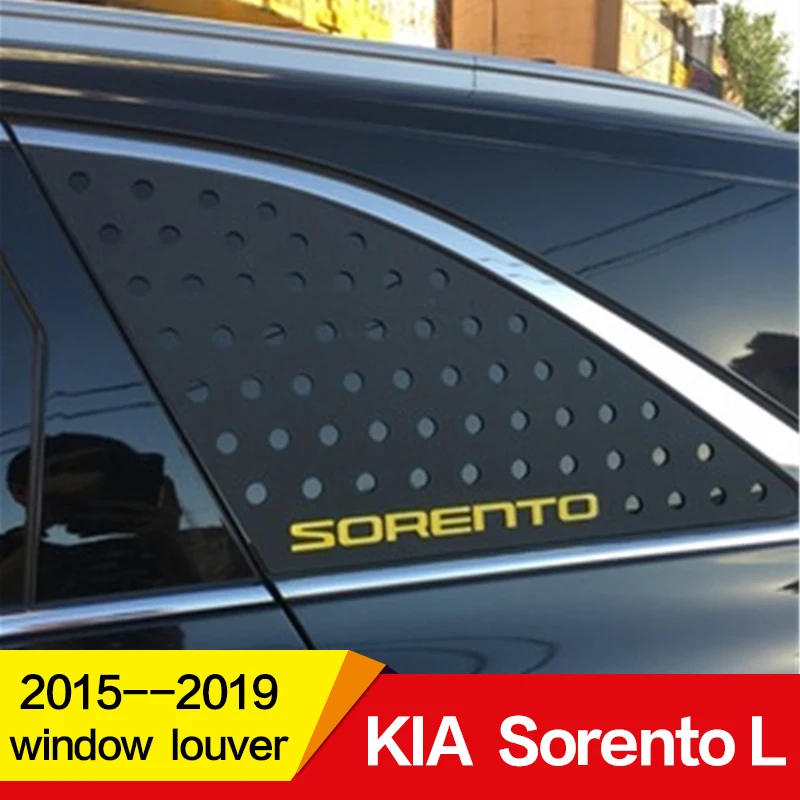 

Use for KIA new Sorento L Window Louver 2015 16 17 18 19 year PP Plastic Sun Shade Visor rear window decoration Car refitting