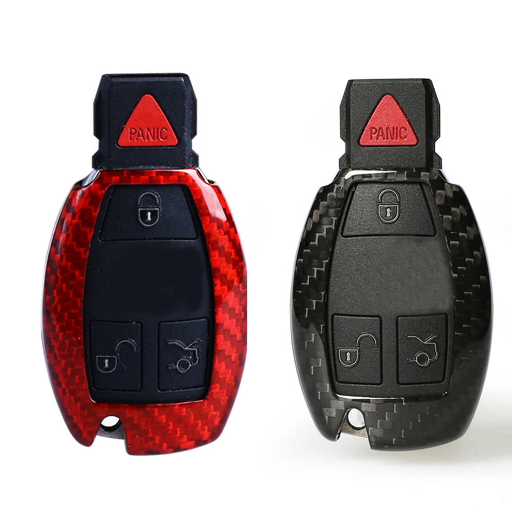 

Carbon Fiber Smart Fob Key Case Shell Cover For Benz W205 W211 W212 W221 X253 C117 W166 A B C E S R CLA GLA GLK ML GLE SLK GLC