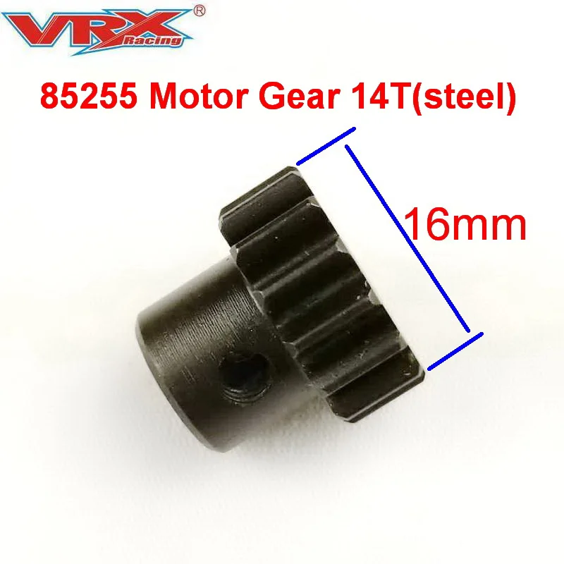 Vrx 85255 Motor Gear 14T (Acciaio) Per Vrx Racing 1/8 Scala 4Wd Remote Contol Toys Accessori Per Auto Per Bambini Adulti