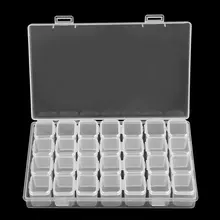 28 решетчатых коробок для хранения бриллиантов, аксессуары для рисования, шкатулка для украшений, Oraginzer, серьги, кольца, упаковка, чехол, шкатулка для украшения