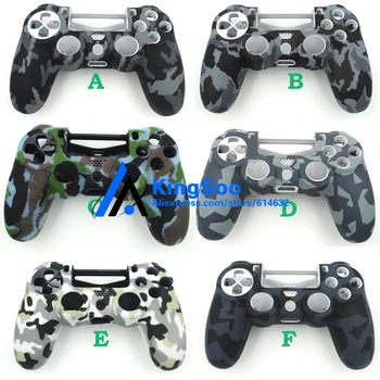 

Camouflage Camo Silicone Rubber Soft sleeve Skin Grip Cover Case Protector for Playstation 4 PS4 Controller