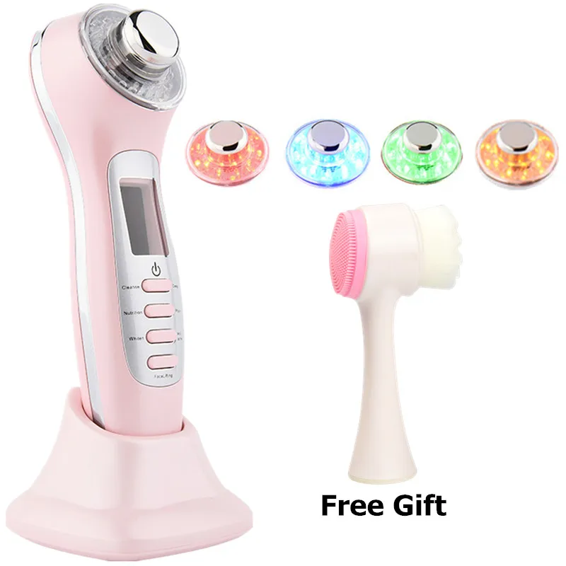 

7 in 1 Ultrasonic Galvanic Photon Skin SPA Deep Clean Pigment Wrinkle Removal Face Lift Skin Tightening Ion with Free Gift