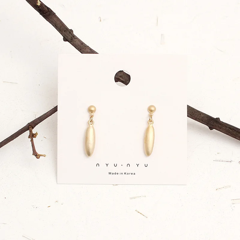 

Abay original vintage earrings simple metal earrings net red short hair temperament earrings women's gift