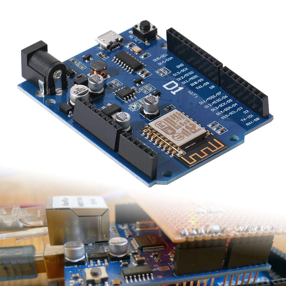 Умная электроника ESP 12E WeMos D1 Wifi Uno ESP8266 щит для Arduino Eletronic Demo Board PCBA Developement