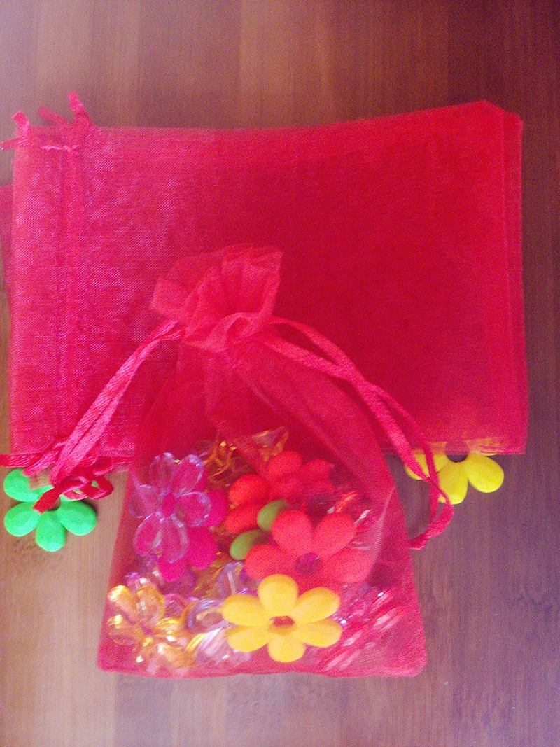 15 Organza Jewellery Gift Bags Pouches Red 14cmx10cm N 