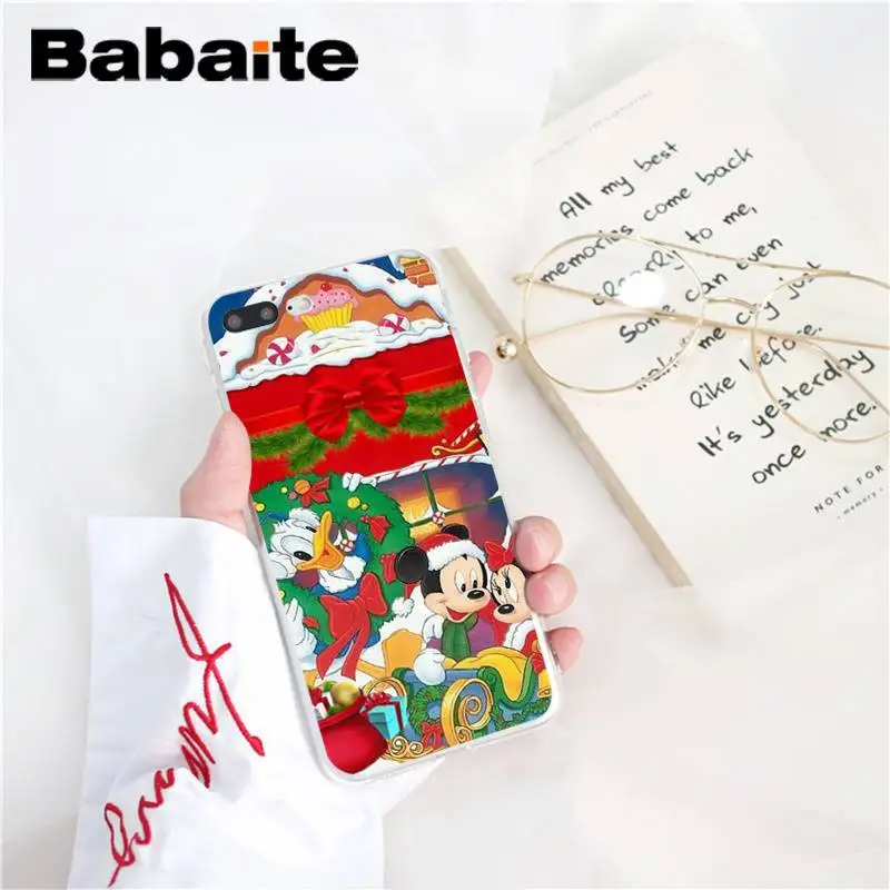 Babaite Рождество Микки Минни DIY Роскошный чехол для iPhone 8 7 6 6S Plus X XS MAX 5 5S SE XR 10 11 11pro 11promax чехол Капа