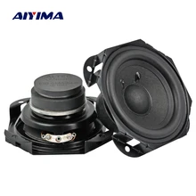 AIYIMA 2 шт. 3 дюйма аудио портативный динамик s Altavoz Portatil Колонка 4Ohm 10 Вт PU сторона 40 Магнитный динамик DIY для домашнего кинотеатра