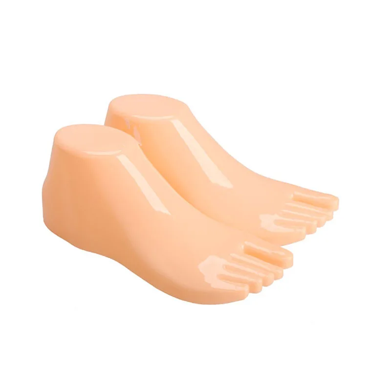 1Pair Hard Plastic Adult Feet Mannequin Foot Model Tools for Shoes