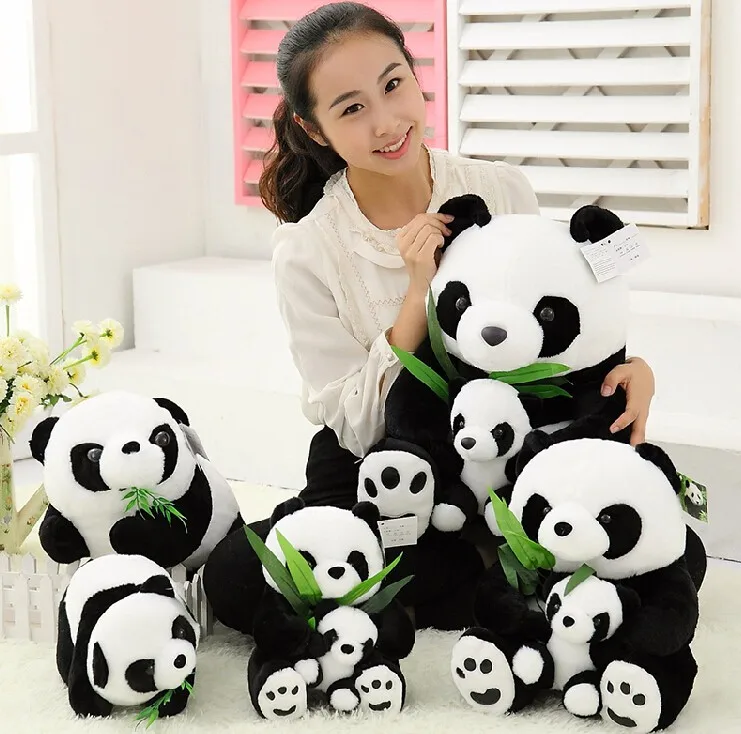 1-1pcs-25CM-Sitting-Mother-and-Baby-Panda-Plush-Toys-Stuffed-Panda-Dolls-Soft-Pillows-kids-toys