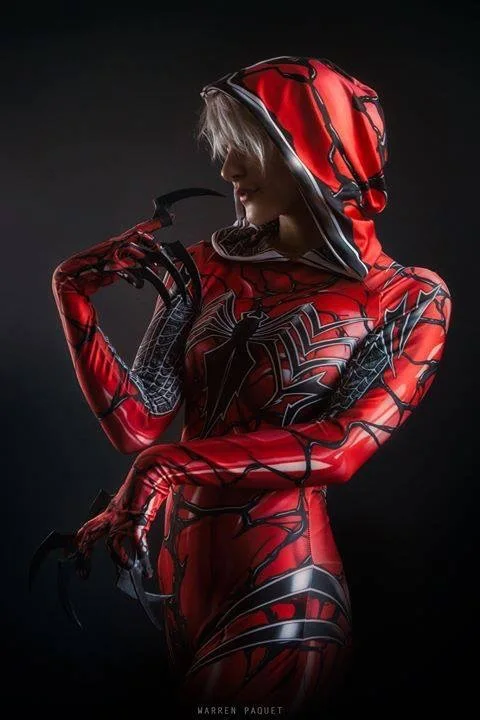 Gwenom Gwen Spide rman Высококачественная женская шапка для косплея Человека паука Гвен с L