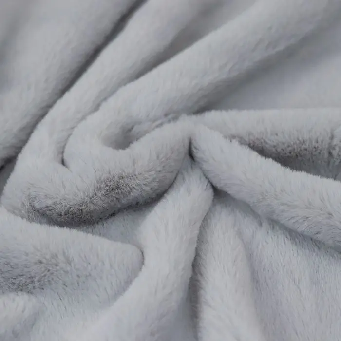 Импортированная из Южной Кореи короткая плюшевая неглубокая пудра, бледно-серый мягкий бархат, осенняя одежда, воротник пальто, ткань ручной работы