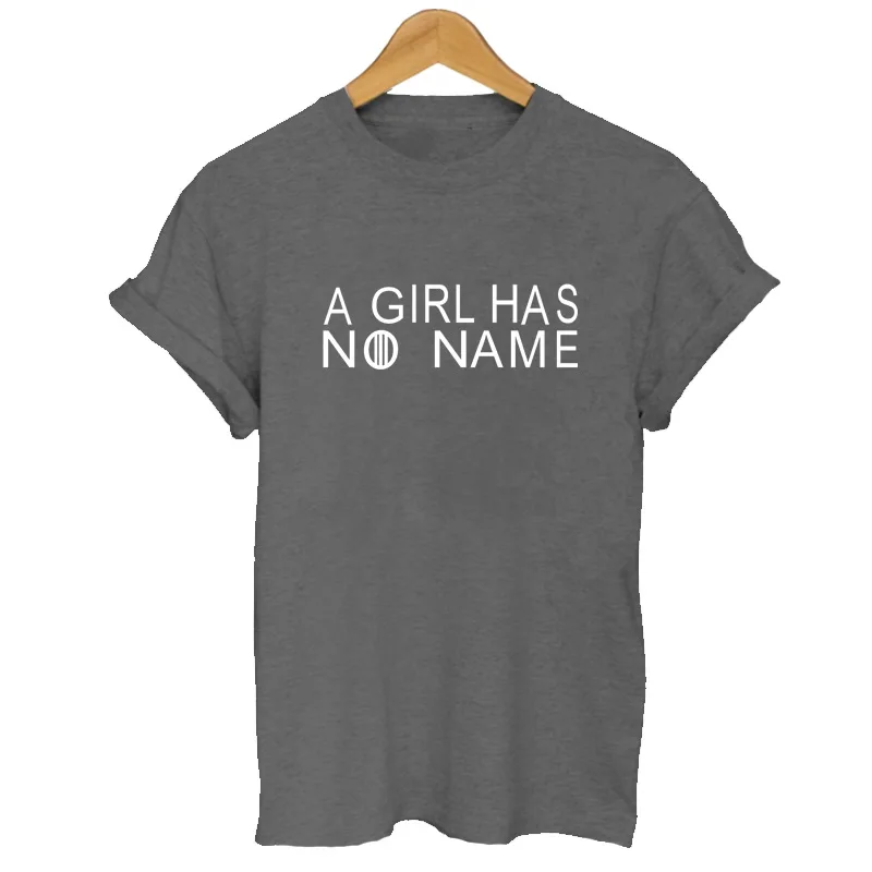 Женские футболки лето 2019 Игра престолов рубашка девушка не имеет имени забавная Повседневная футболка с круглым вырезом женские футболки