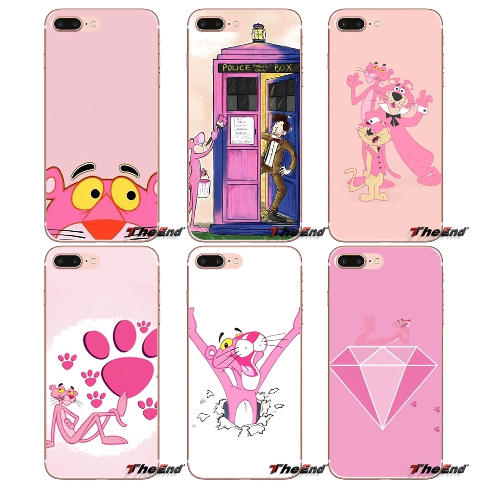 

For Samsung Galaxy S2 S3 S4 S5 MINI S6 S7 edge S8 S9 Plus Note 2 3 4 5 8 Coque Fundas The Pink Panther Soft Transparent Bag Case