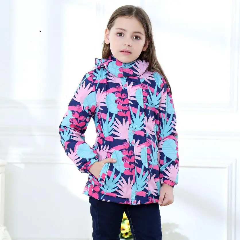 Waterproof Index 5000mm Warm Baby Girls Jackets Child Coat Polar Fleece Children Outerwear For 3-12 Years Old Winter Autumn Waterproof Index 5000mm Warm Baby Girls Jackets Child Coat Polar Fleece Children Outerwear For 3-12 Years Old Winter Autumn