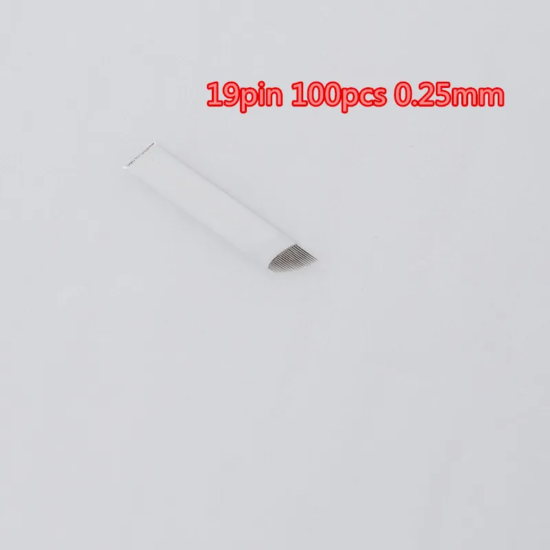

19pin 100pcs 3D Embroidery Manual Tatoo Pen Machine blades,permanent makeup blade needle