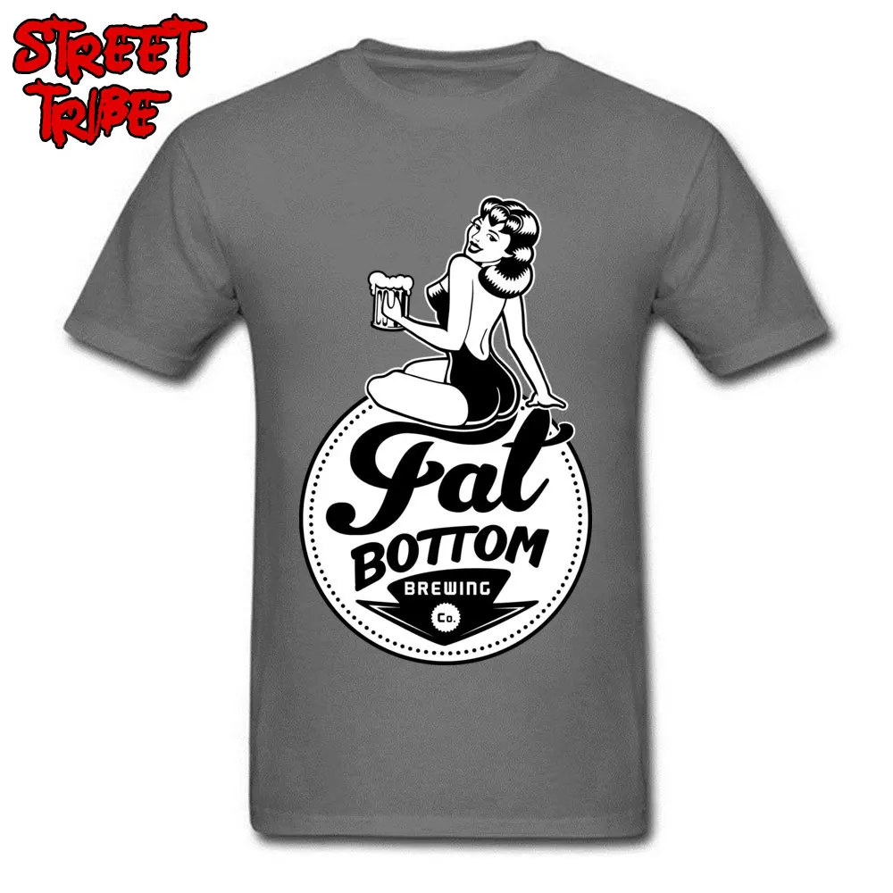 Casual Tshirts Plain Short Sleeve Family 100% Cotton Fabric O Neck Men's Tops & Tees Personalized Tops T Shirt Summer beer brewing grains malts brewery fat bottom carbon