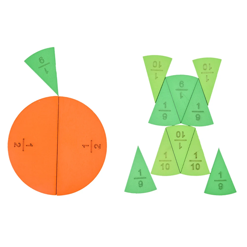 Деревянная круглая доска Математика фракция дивизион Обучающие приспособления обучающая игрушка детская доска Монтессори деревянный подарок математическая игрушка