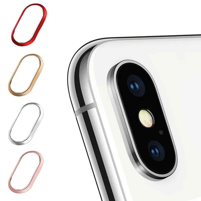 

Metal Rear Camera Lens Ring Guard Cover Protector Bumper Case Protect for iPhone 7 8 Plus X Gadgets