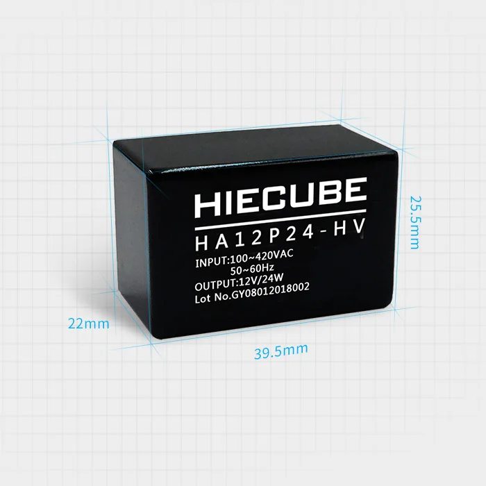

2pcs Three-phase Four-wire Wide Voltage Input ACDC Power Module 380V High Voltage 12V24W Switching Power Supply