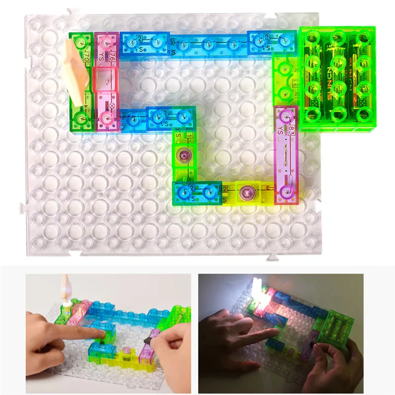 

Amazing 115 120 Kinds of Games Playing Light Emitting FM Radio Energy Building Blocks Toys Children Electronic Sound Toys