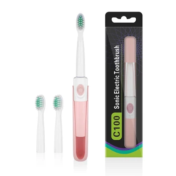 

Electric toothbrush travel Sonic toothbrush replaceable battery with IPX7 Waterproof wholesale toothbrush for Kids Children