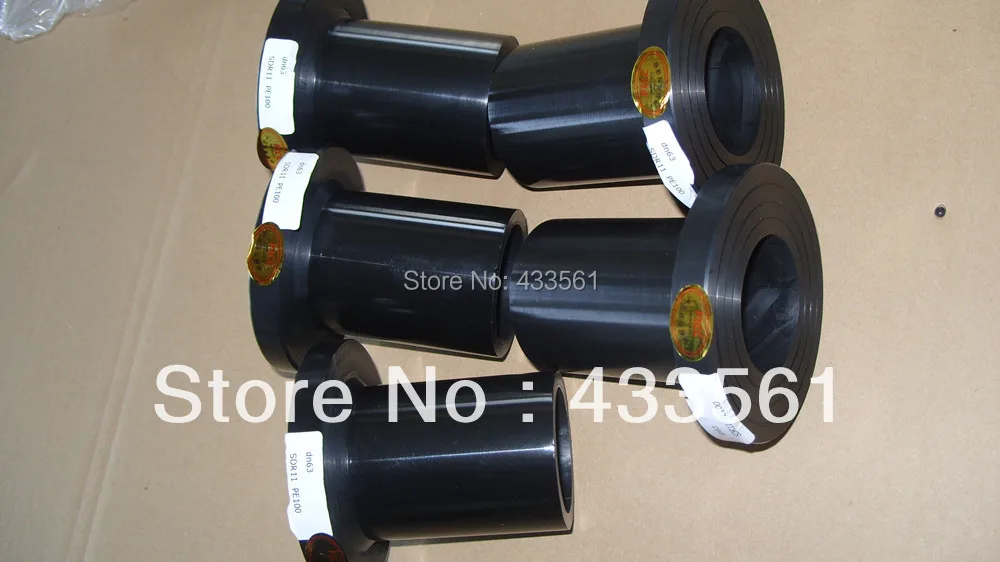 Бесплатная доставка ISO4427 пластиковый PE фланец адаптер DN63 DN1000 HDPE соединительные