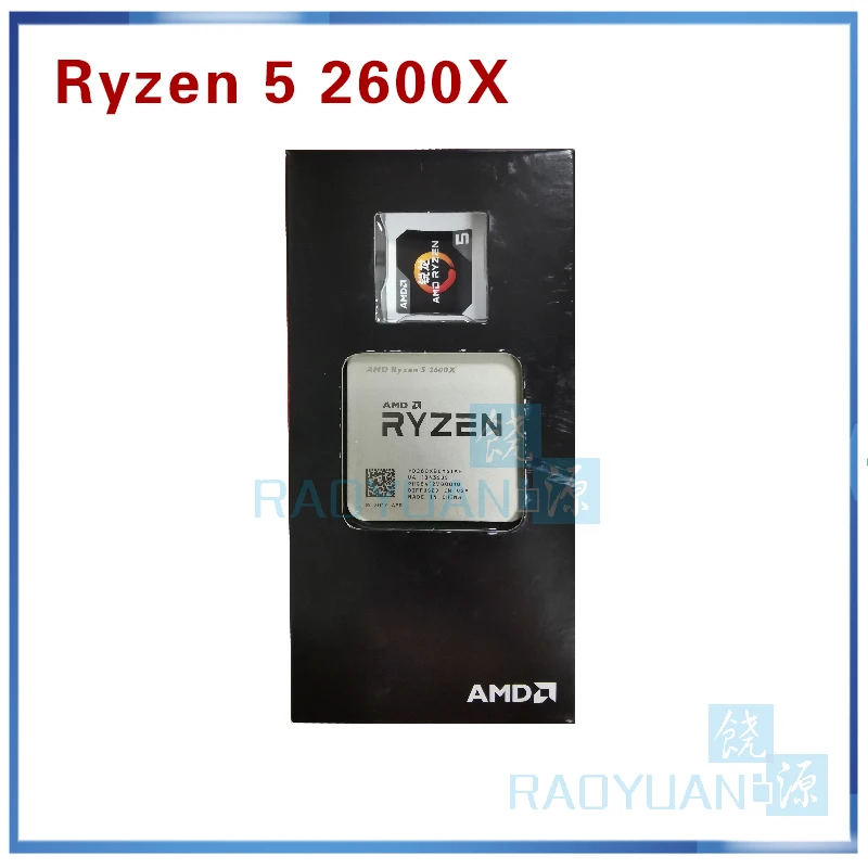 Процессор AMD Ryzen 5 2600X R5 2600X3,6 GHz, шестиядерный процессор с двенадцатью потоками 95 W, процессор YD260XBCM6IAF Socket AM4 с охлаждающим вентилятором