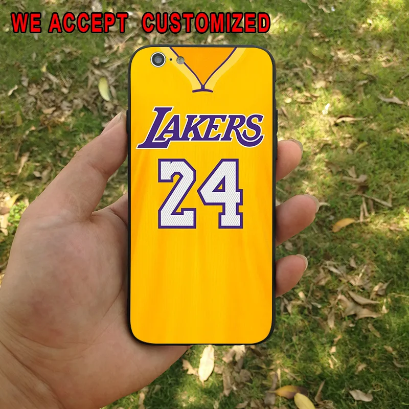 Kobe Bryant 24 Jersey Cover Shell Case for iPhone 5 5S SE 6 6S 7 8 Plus