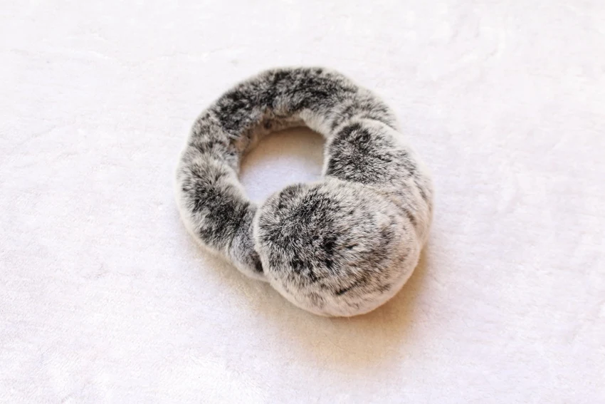 real rabbit fur winter earmuffs for girl (9)